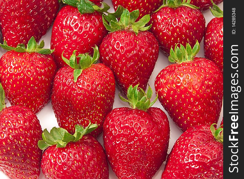 Close-up Of Delicious Ripe Strawberries