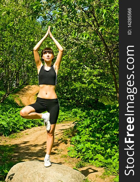 Girl Doing Yoga