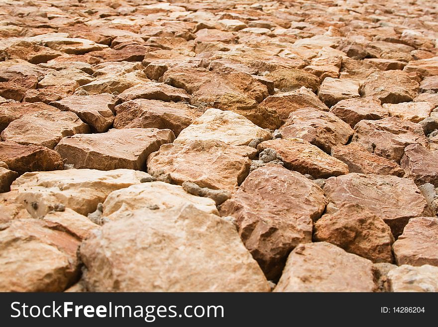 Red brick wall: can be used as background