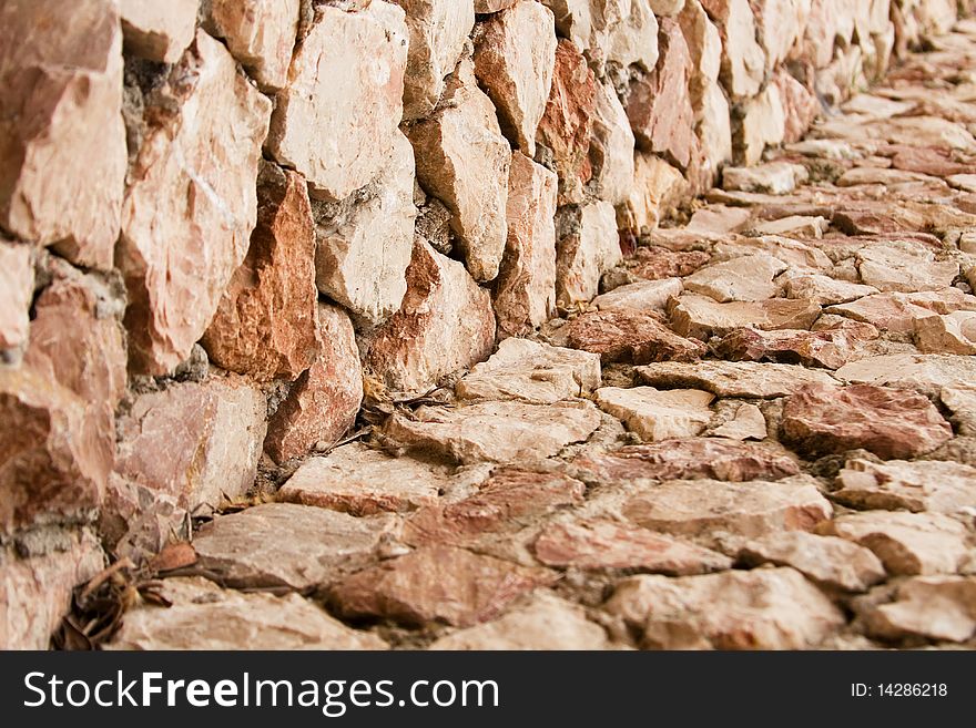 Series. Red brick wall: can be used as background