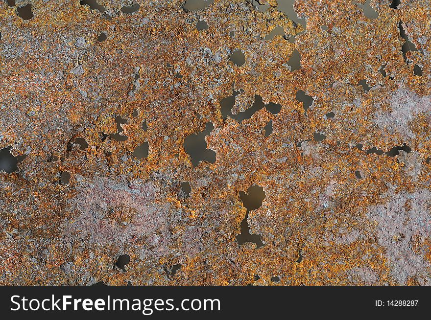 Rusty Texture With Holes