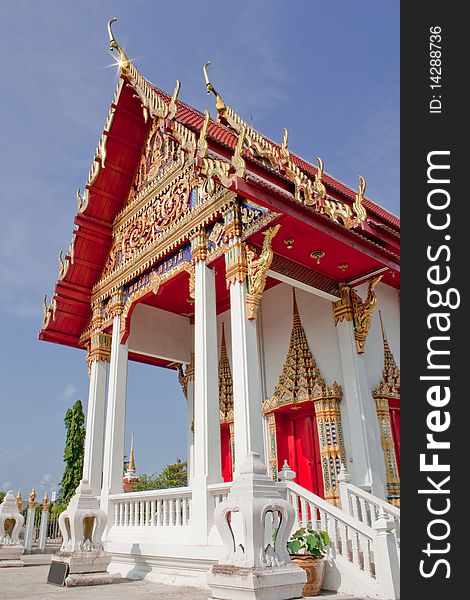 Temple of Buddha,Bunganjana temple east part of Thailand