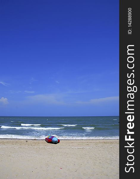 Banana boat on the Cha Am beach