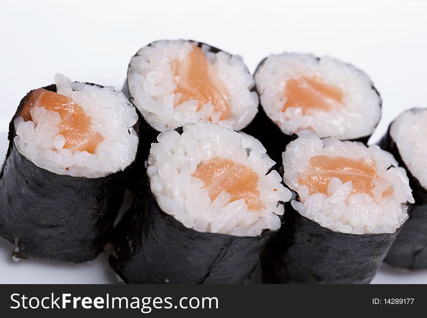 Asian food, delicious sushi - maki