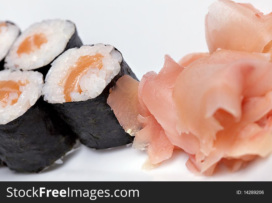 Asian food, delicious sushi - maki