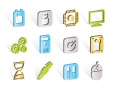 Computer And Mobile Phone Elements Icon Stock Photography Computer And Mobile Phone Elements Icon Stock Photography