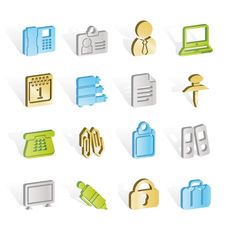 Business And Office Icons Stock Photography Business And Office Icons Stock Photography