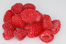 Raspberries Isolated On White Royalty Free Stock Photography Raspberries Isolated On White Royalty Free Stock Photography