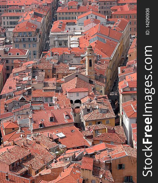 Rooftops Of Old Town, Nice