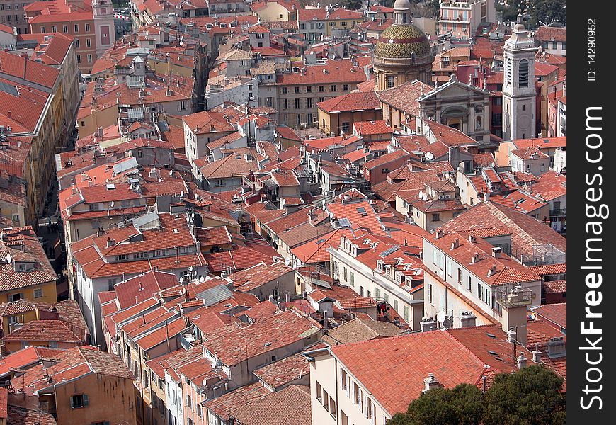 Rooftops Of Old Town, Nice