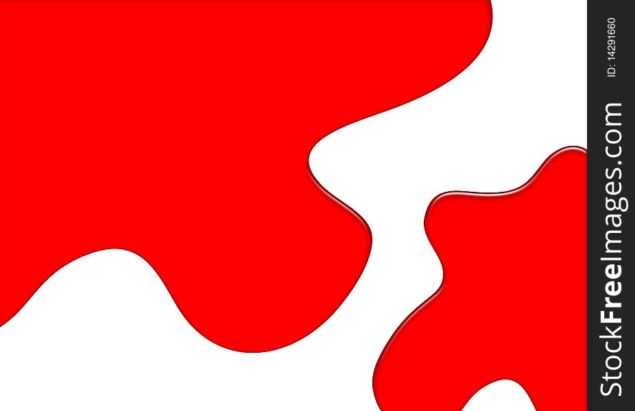 Illustartion of a red ink spot background. Illustartion of a red ink spot background