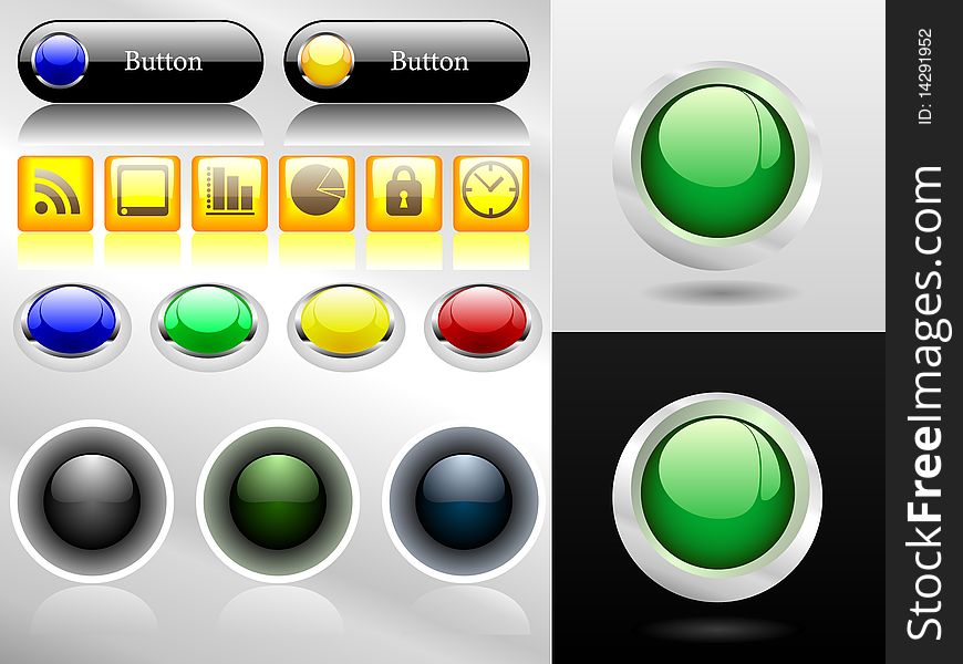 Buttons and icons