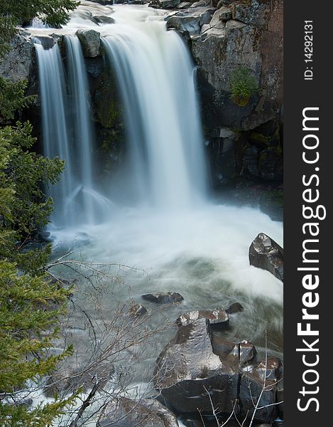 Lower Battle Creek Falls at sunrise