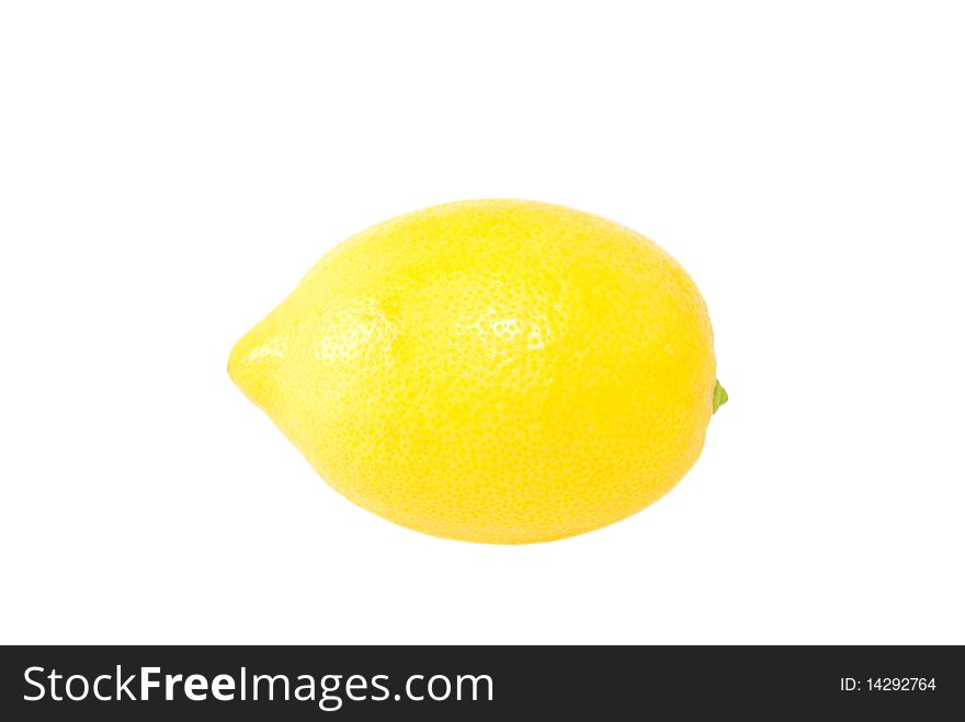 Lemon isolated on white background