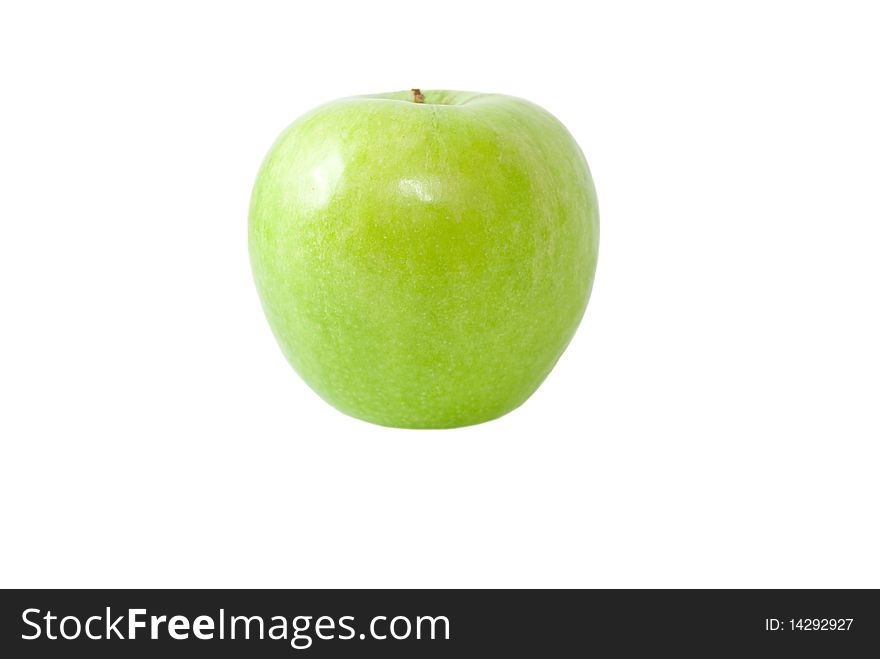 Green apple isolated on white