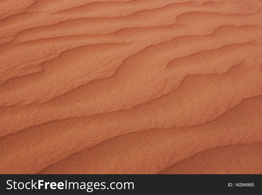 Asia, Jordan, red desert Wadi Rum unusual coloration