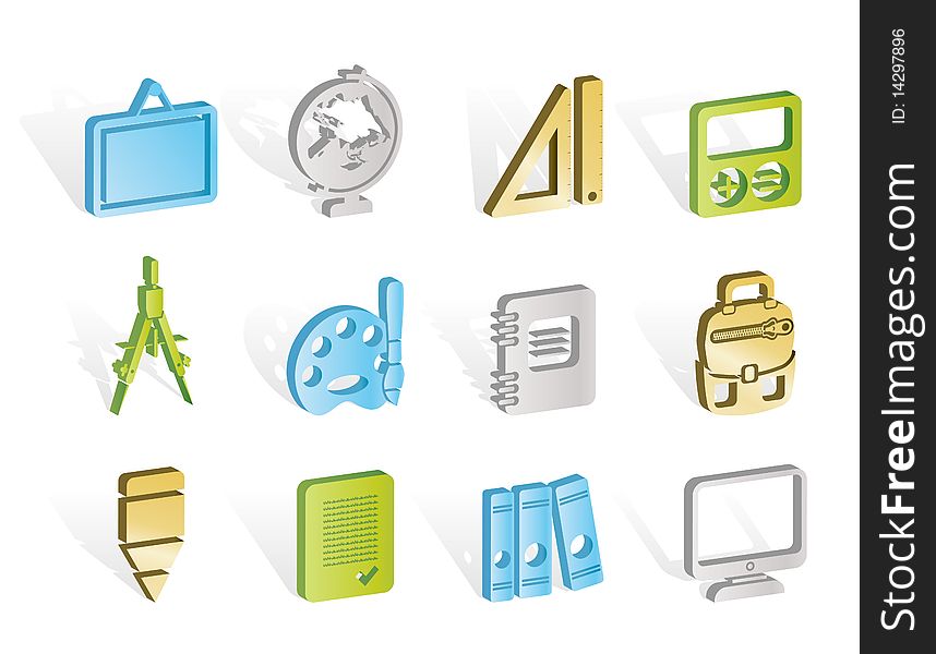 School and education icons - icon set