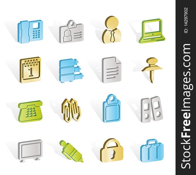 Business and Office icons - icon set