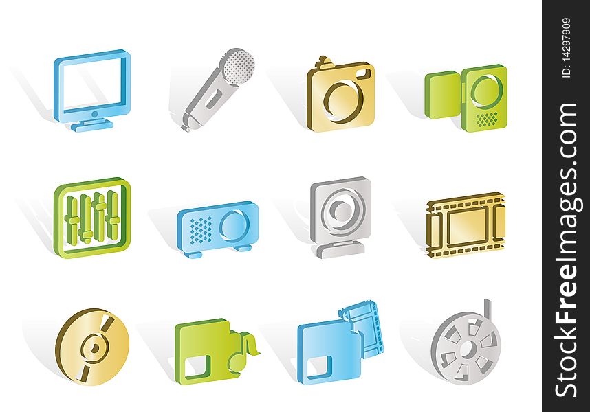 Media Equipment Icons