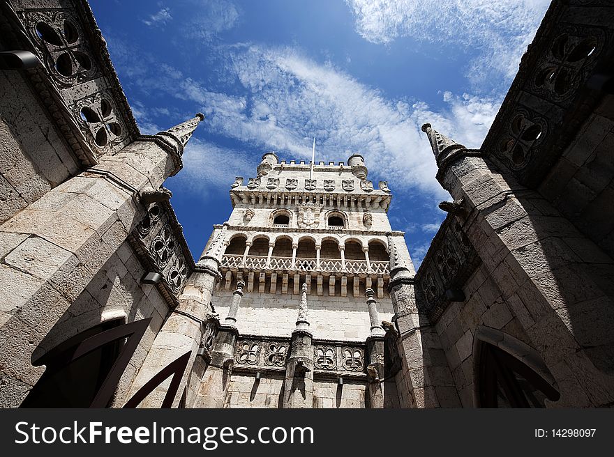 Tower of Belem in Santa Maria De Belem, Lisboa, Portugal.