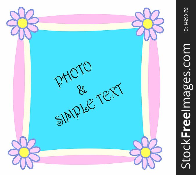 A photo frame or simple text card