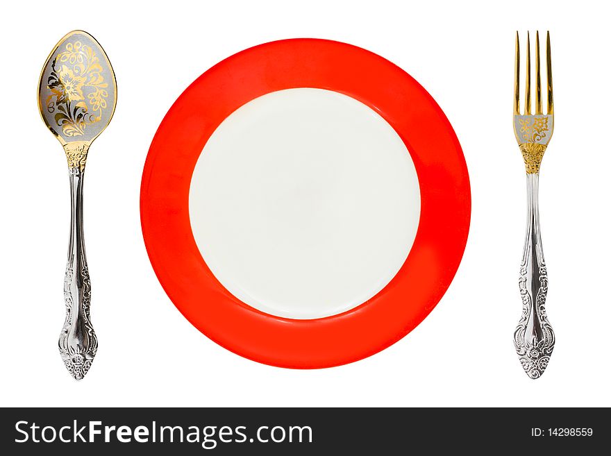 Plate, Fork, And Spoon