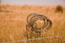 Country Barbwire Royalty Free Stock Photos Country Barbwire Royalty Free Stock Photos