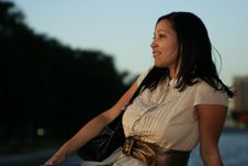 Enjoying Sunset 4 Royalty Free Stock Photography Enjoying Sunset 4 Royalty Free Stock Photography