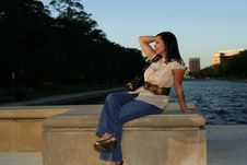 Enjoying Sunset 5 Royalty Free Stock Image Enjoying Sunset 5 Royalty Free Stock Image