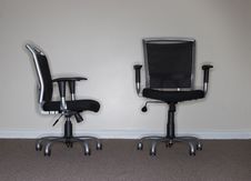 Two Business Chairs Royalty Free Stock Photography