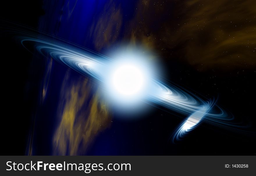 A conceptual image of  outer space. A conceptual image of  outer space.