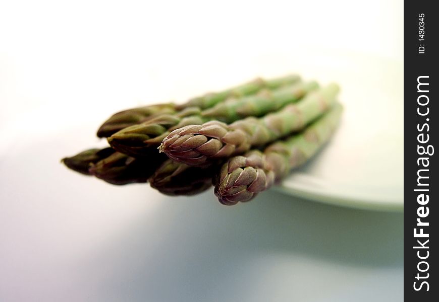 A close up of some asparagus.