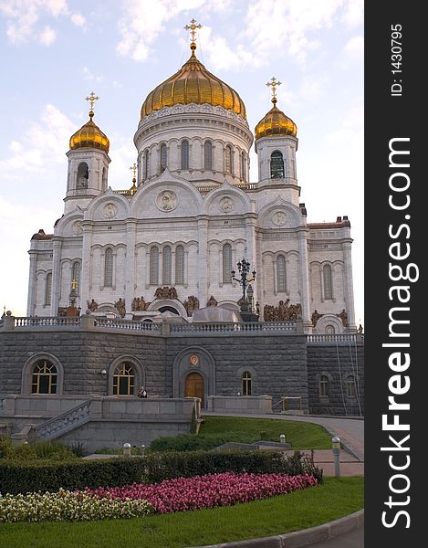 Central cathedral Russia, Moscow, sunset 2006. Central cathedral Russia, Moscow, sunset 2006