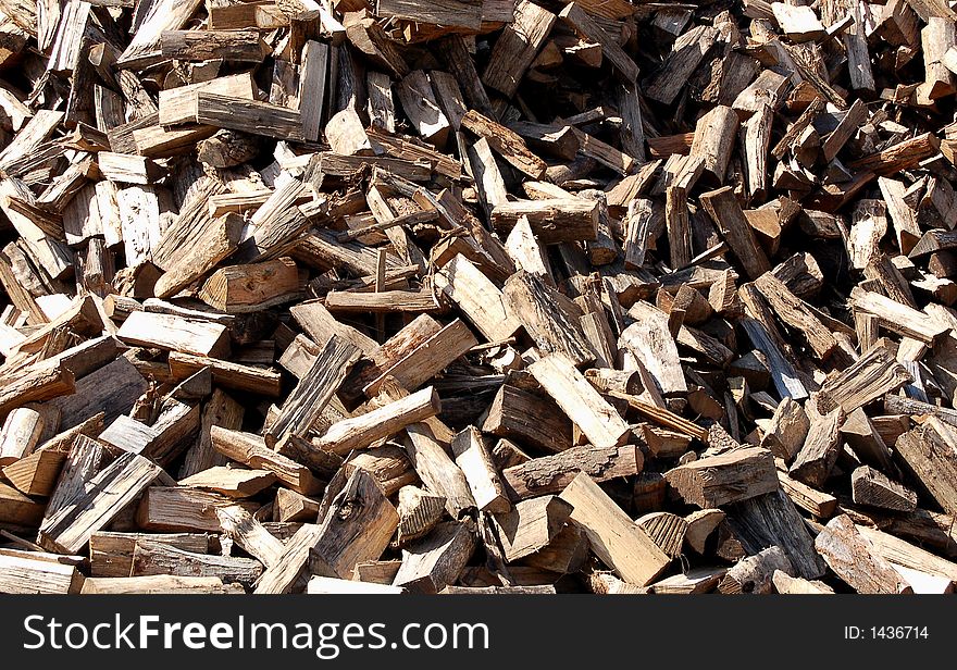 Large pile of firewood ready for delivery