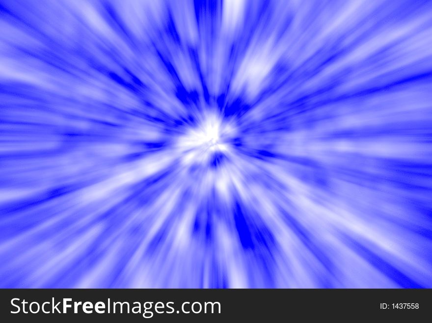 Blue Warp Abstract