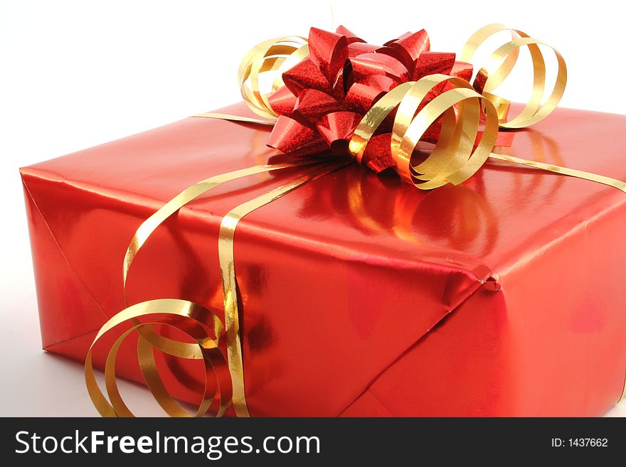 Presents on a white background