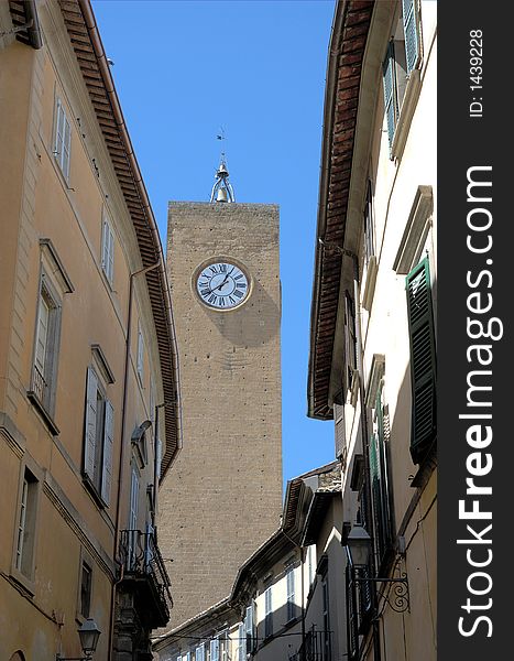 Orvieto Moro tower in Umbria