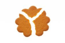 Three Pieces Cookie Stock Photography Three Pieces Cookie Stock Photography