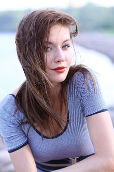 Happy Young Woman Smiling Stock Photography Happy Young Woman Smiling Stock Photography