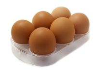 Eggs Isolated On White Stock Photography Eggs Isolated On White Stock Photography