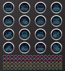 Web Buttons Stock Images