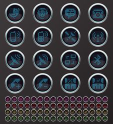 Web Buttons Royalty Free Stock Photos