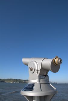 Public Telescope Stock Photo
