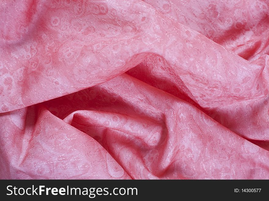 Close up of pink cloth perfect for background