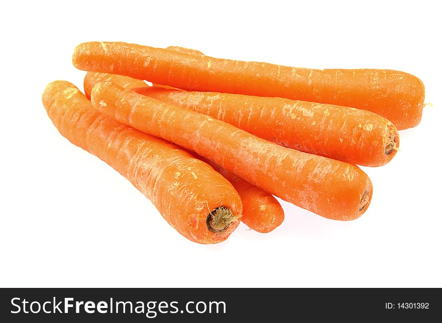 Carrot fresh vegetable group on white background. Carrot fresh vegetable group on white background