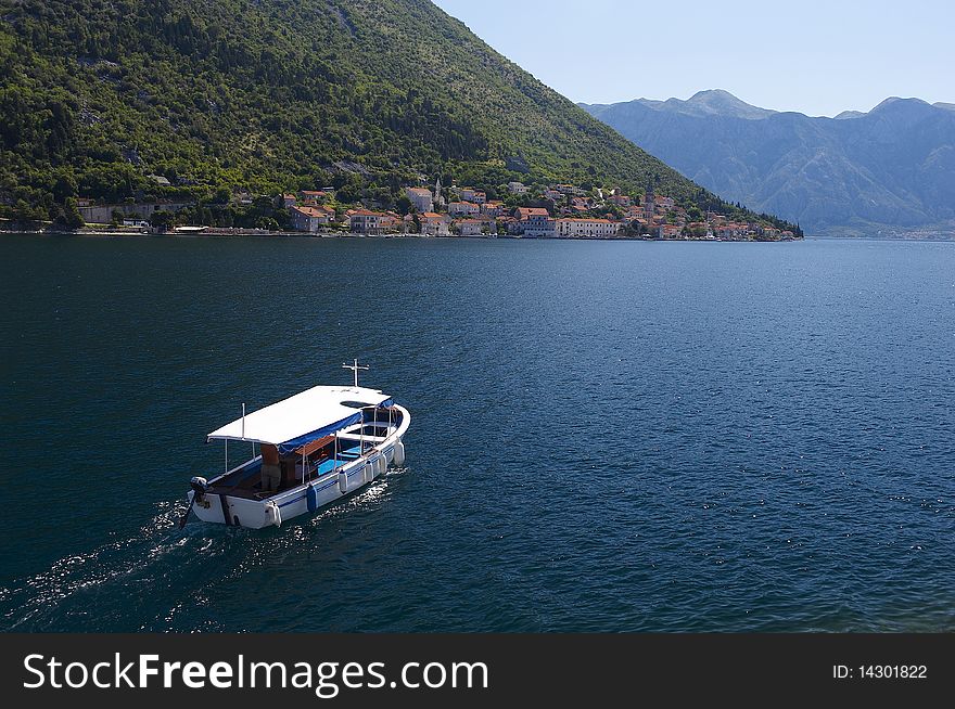 Sea taxi on the Adriatic