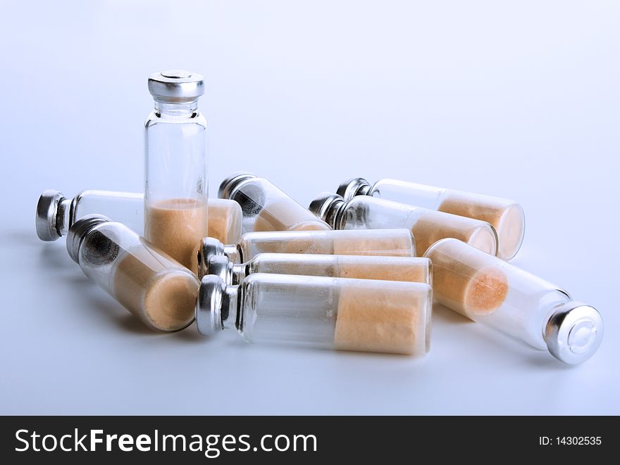 Sealed Test Tubes With Bacteria