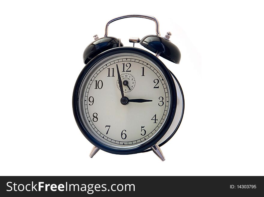 Alarm clock isolated on white background