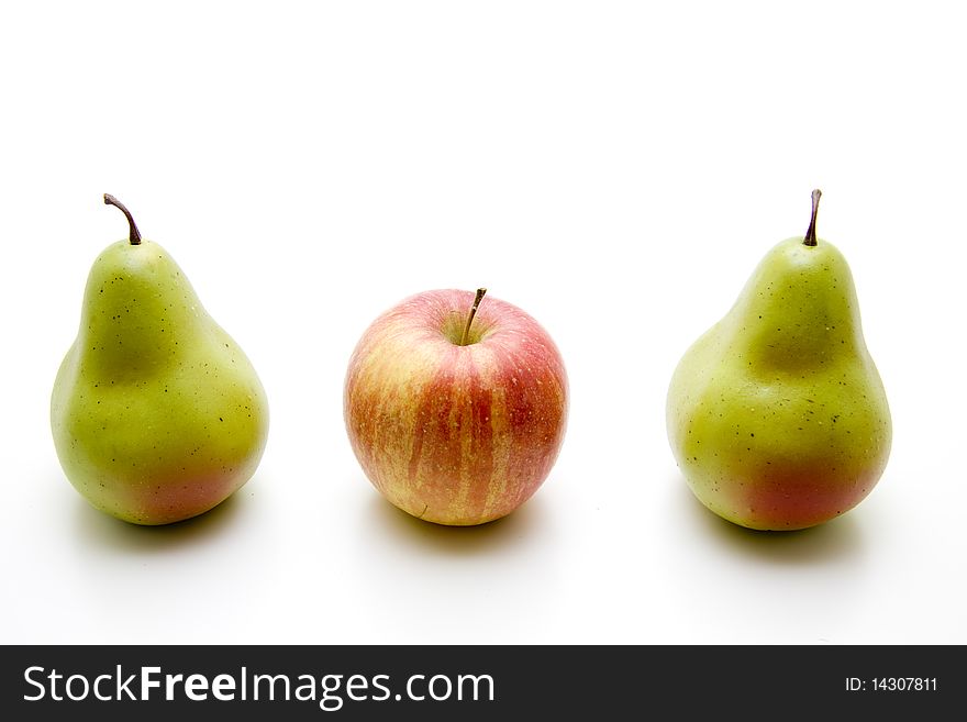 Pears and apple