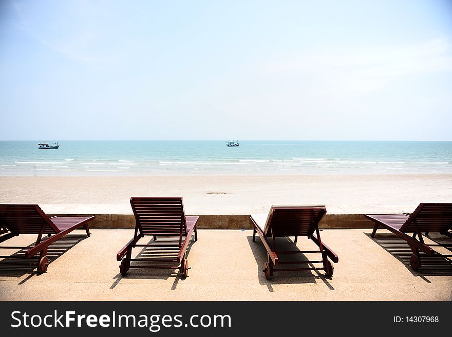 Chairs On The Summer Beach